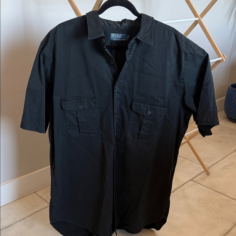 Polo by Ralph Lauren Black Casual Button Down Shirt